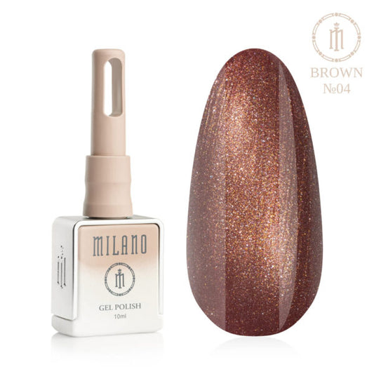 Гел лак BROWN 10мл №04